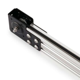 Modular Belt Drive Actuator - 20x80mm - 2000mm - Black - V-Slot Gantry Plate - Large - Additional mount detail