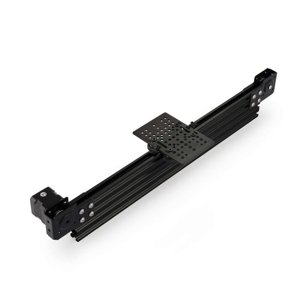 1 x Modular Belt Drive Actuator - 20x80mm - 500mm - Black - V-Slot Gantry Plate - Large
