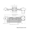 Technical Drawing Of Belt Drive Actuator - NEMA23 - 20x80mm - 3000mm - Black - V-Slot Gantry Plate - Large