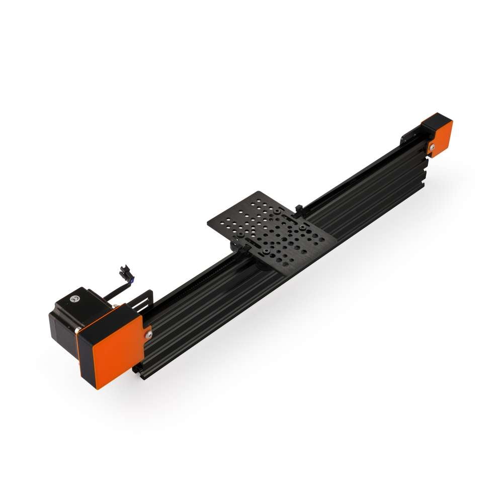 1 x Belt Drive Actuator - NEMA23 - 20x80mm - 500mm - Black - V-Slot Gantry Plate - Large