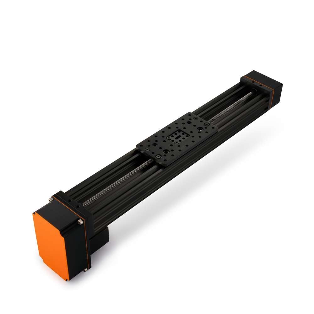 1 x C-Beam Screw Drive Actuator - Rear Mount - 1500mm - Black - Gantry Plate - Large