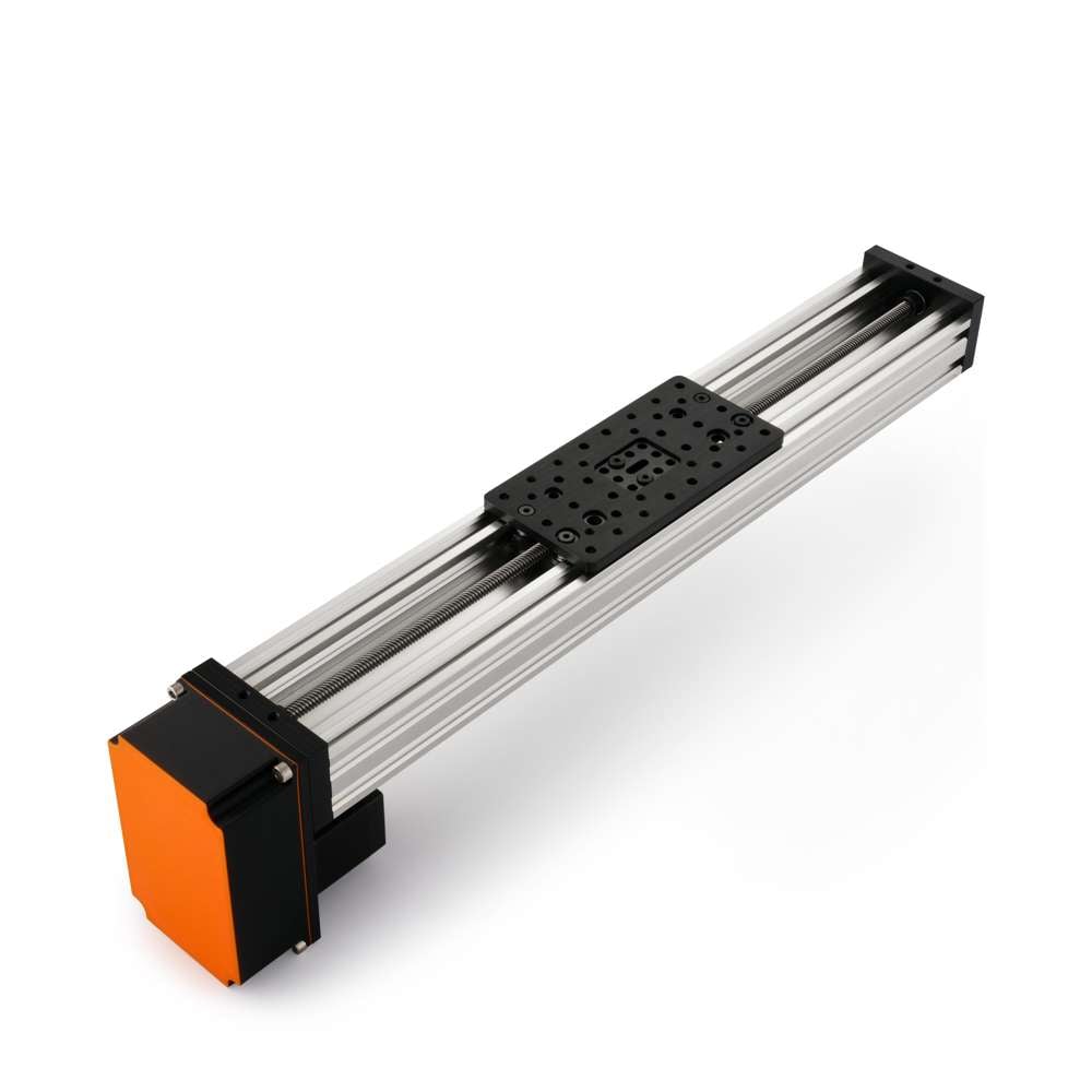 1 x C-Beam Screw Drive Actuator - Compact - Rear Mount - 1000mm - Silver - Gantry Plate - Large