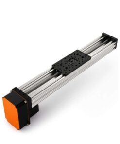 1 x C-Beam Screw Drive Actuator - Compact - Rear Mount - 250mm - Silver - Gantry Plate - Large