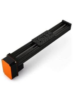 1 x C-Beam Screw Drive Actuator - Compact - Rear Mount - 250mm - Black - Gantry Plate - Large
