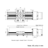 Technical Drawing Of Screw Drive Actuator - NEMA23 - 20x80mm - 500mm - Silver - V-Slot Gantry Plate - Large