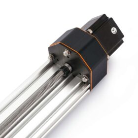 Screw Drive Actuator - NEMA23 - 20x80mm - 500mm - Black - V-Slot Gantry Plate - Large - Mount in use