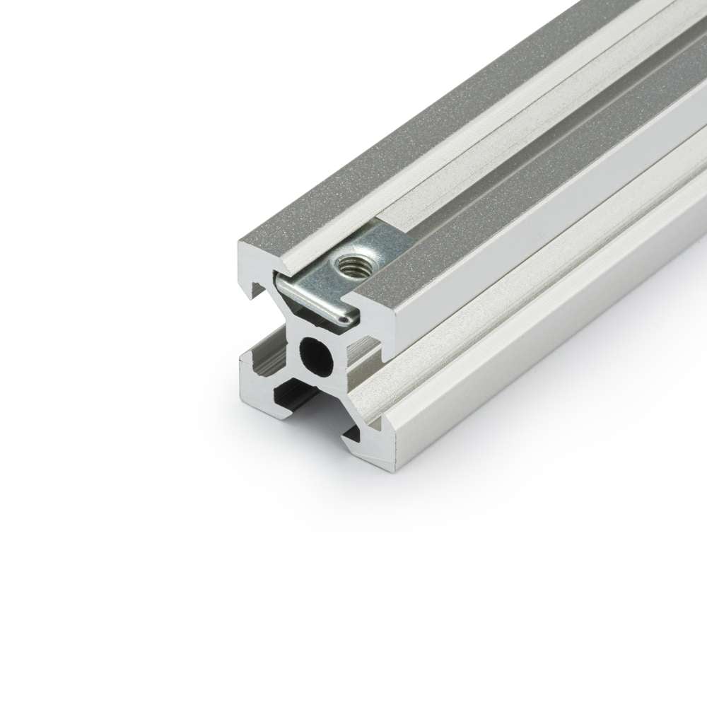 Flat Nut - T/V-Slot - 20 Series - M3 Inside Aluminium Extrusion