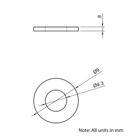 Technical Drawing Of Washer - M4