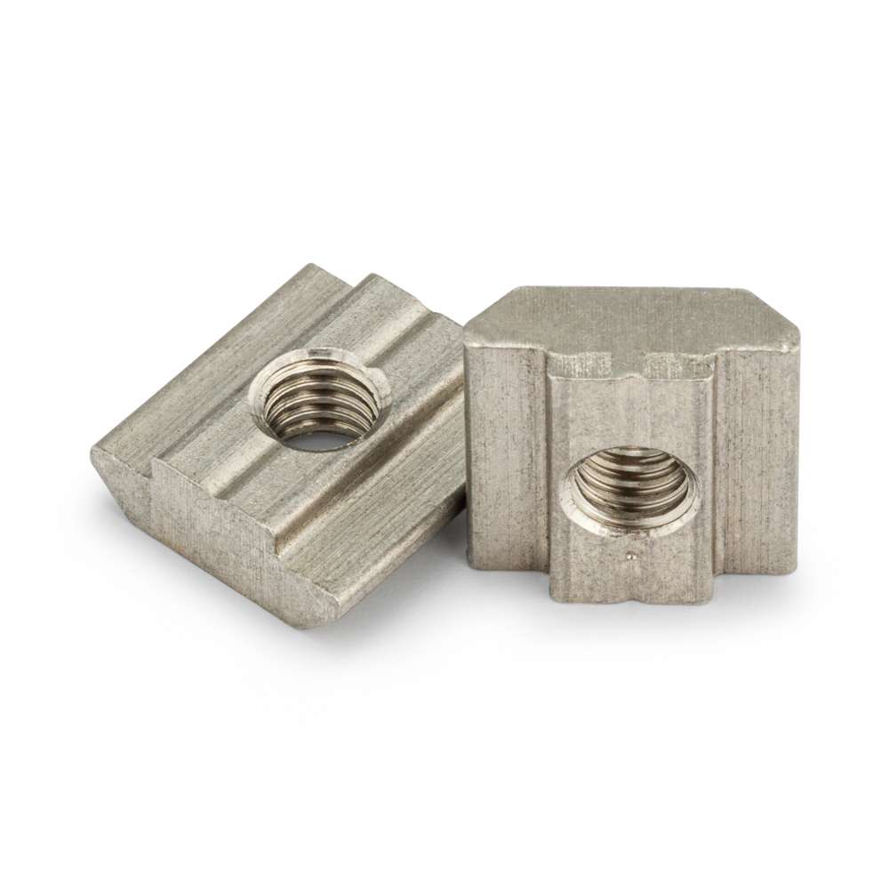 2 x Slide In Nut - T-Slot - 40 & 45 Series - M6 - Stainless Steel