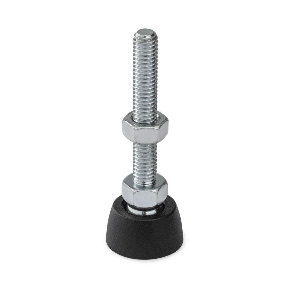 1 x Articulating Levelling Foot - Nylon 19mm - M6 - 60mm