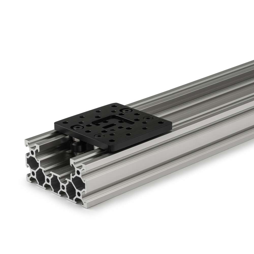 C-Beam Gantry Plate - Medium - 77.5x77.5mm On C-Beam Aluminium Extrusion