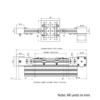 Technical Drawing Of Belt Drive Actuator - NEMA17 - 20x80mm - 3000mm - Silver - V-Slot Gantry Plate - Medium
