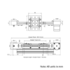 Technical Drawing Of Belt Drive Actuator - NEMA17 - 20x60mm - 2000mm - Black - V-Slot Gantry Plate - Medium