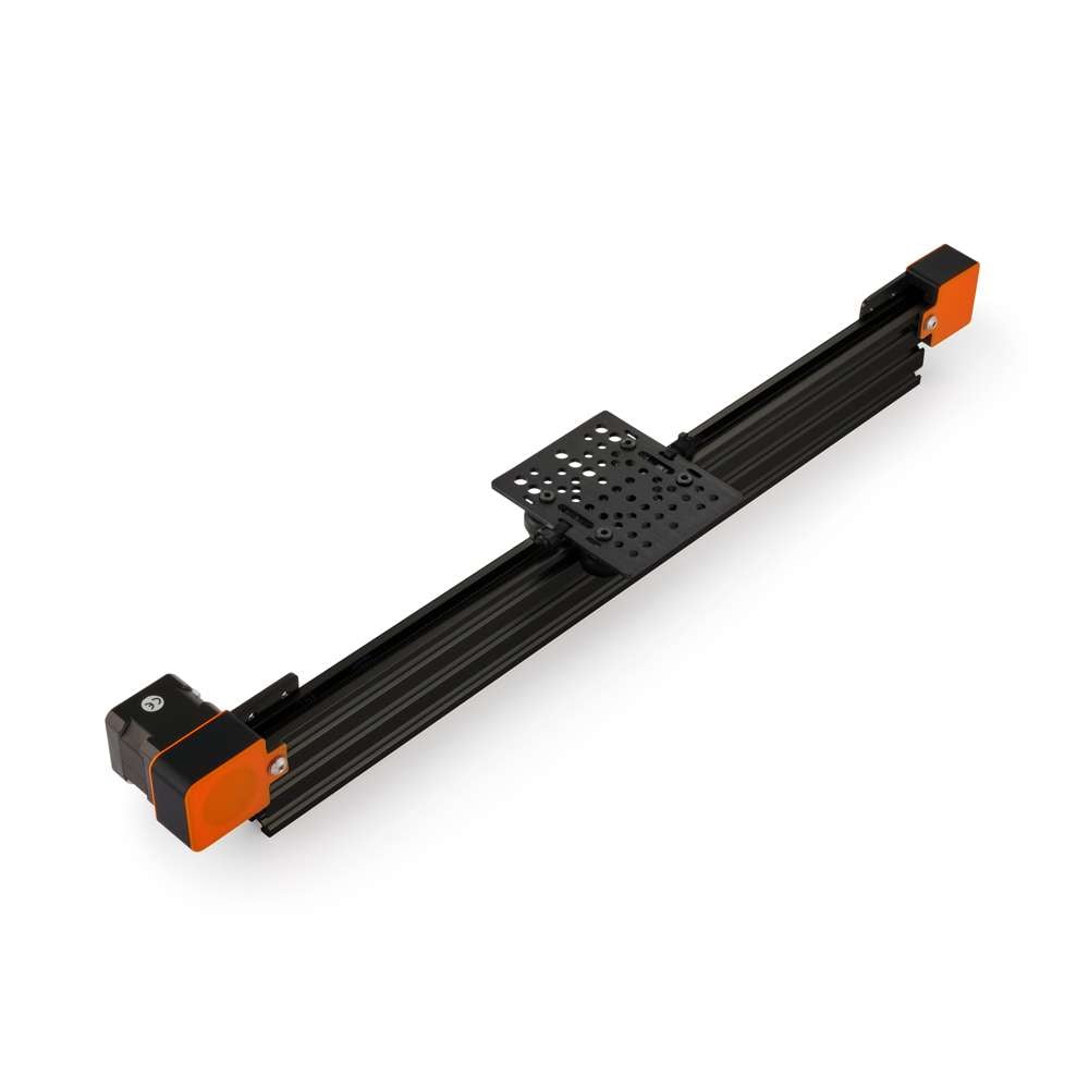 1 x Belt Drive Actuator - NEMA17 - 20x60mm - 500mm - Black - V-Slot Gantry Plate - Medium
