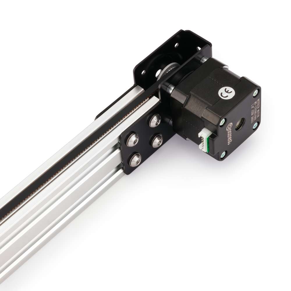 Modular Belt Drive Actuator - 20x80mm - 1000mm - Silver - V-Slot Gantry Plate - Medium - Mount in use