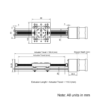 Technical Drawing Of Screw Drive Actuator - NEMA17 - 20x40mm - 250mm - Silver - V-Slot Gantry Plate - Medium