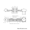 Technical Drawing Of Belt Drive Actuator - NEMA23 - 20x40mm - 2000mm - Black - V-Slot Gantry Plate - Medium