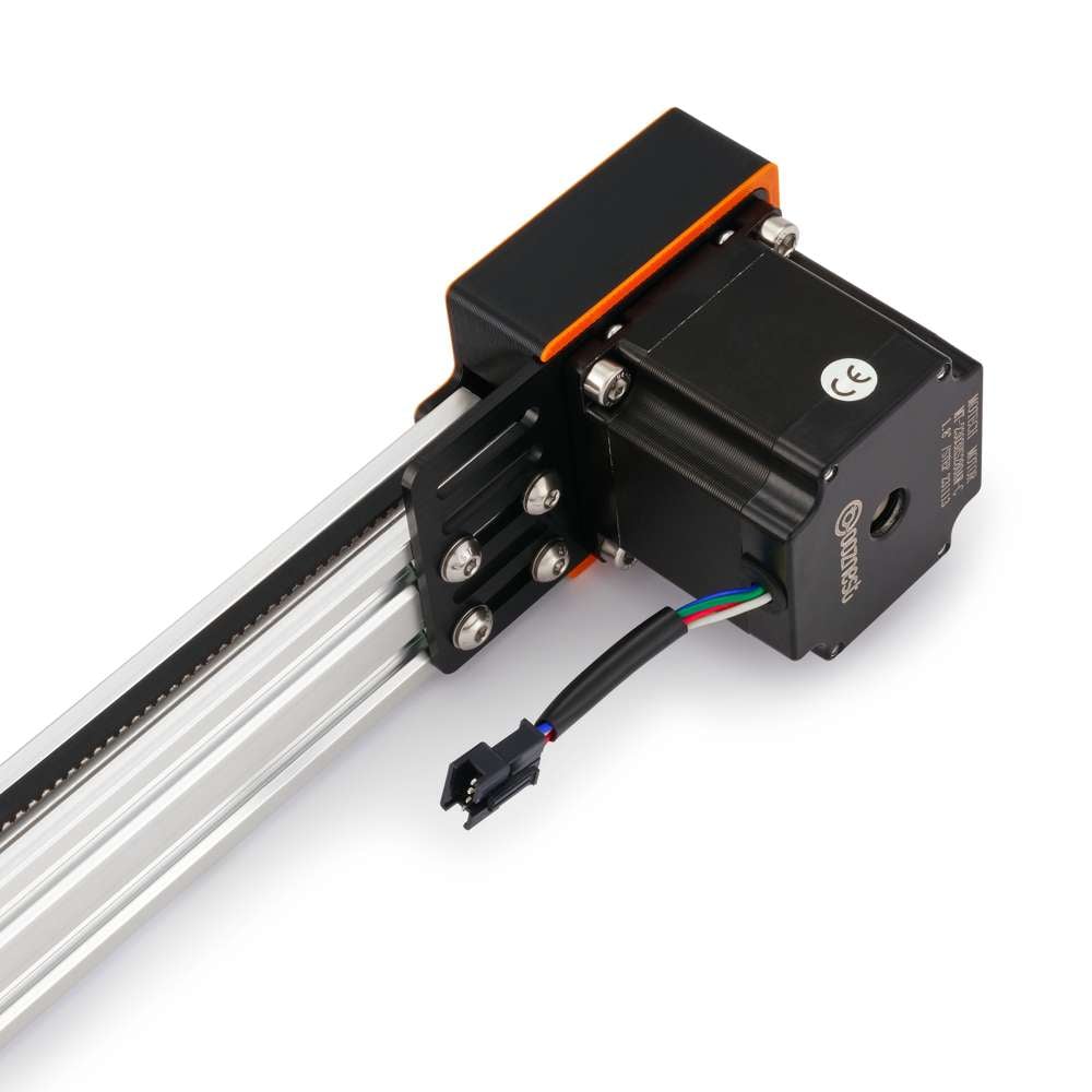 Belt Drive Actuator - NEMA23 - 20x80mm - 2000mm - Black - V-Slot Gantry Plate - Medium - Mount in use