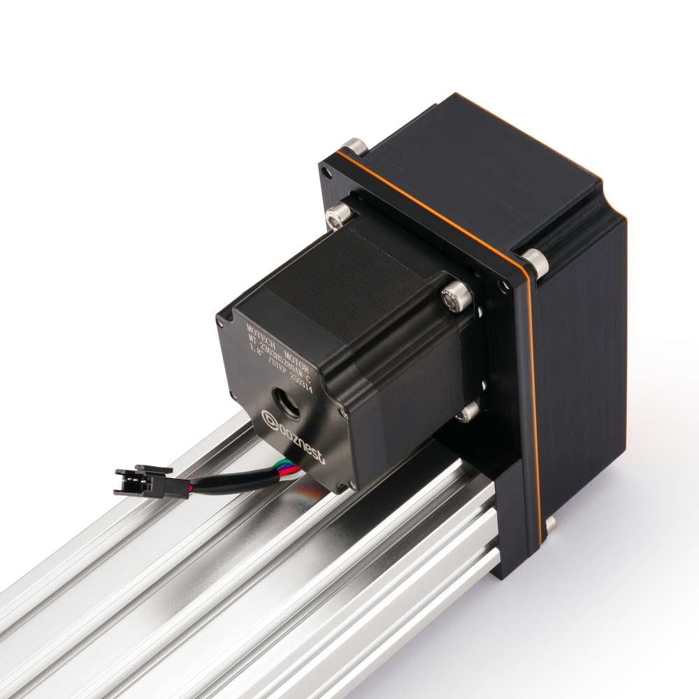 C-Beam Screw Drive Actuator - Compact - Rear Mount - 1000mm - Silver - Gantry Plate - Medium - Mount in use
