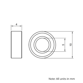 Technical Drawing Of Mini Wheel Bearing