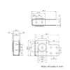 Technical Drawing Of V-Slot Belt Drive Actuator Mount - NEMA17