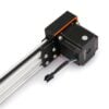 V-Slot Belt Drive Motor Mount - NEMA23 mounted on V-Slot aluminium extrusion with NEMA23 stepper motor