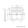 Technical Drawing Of V-Slot Screw Drive Motor Mount - NEMA23