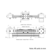 Technical Drawing Of Belt Drive Actuator - NEMA17 - 20x60mm - 2000mm - Silver - V-Slot Gantry Plate - Small