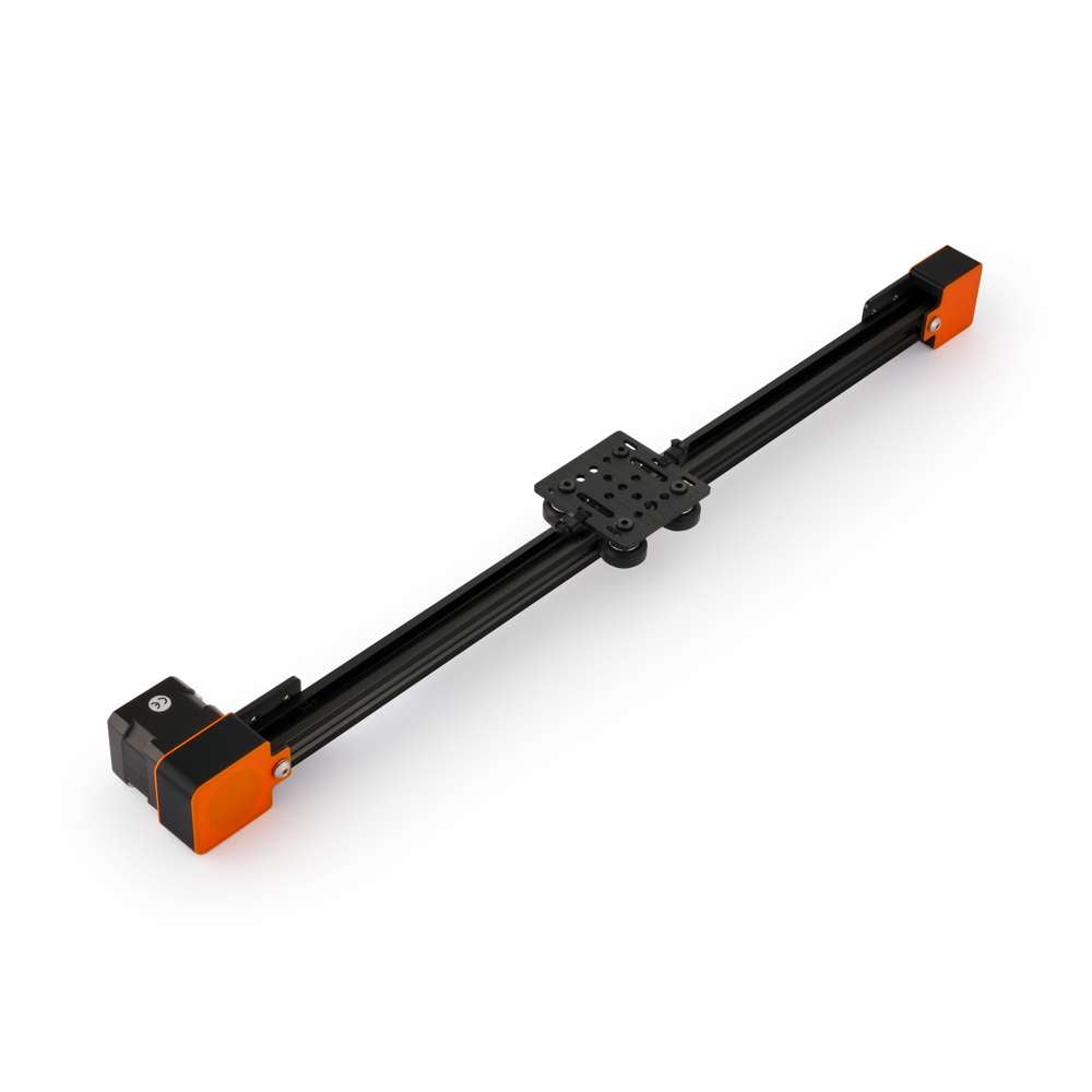 1 x Belt Drive Actuator - NEMA17 - 20x20mm - 250mm - Black - V-Slot Gantry Plate - Small