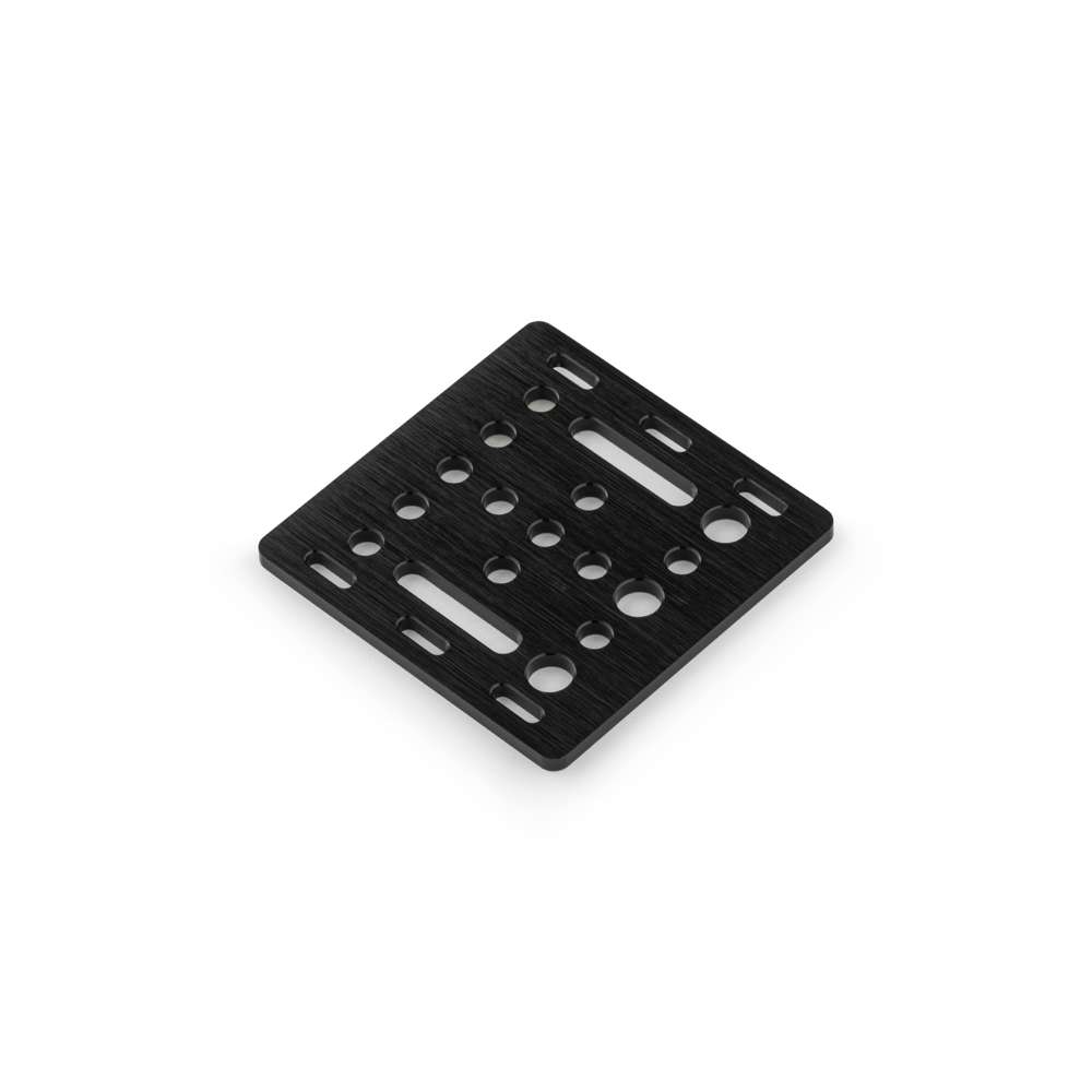 Modular Belt Drive Actuator - 20x40mm - 500mm - Black - V-Slot Gantry Plate - Small - Gantry plate