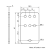 Technical Drawing Of V-Slot Belt Drive Idler Mount