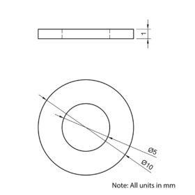 Technical Drawing Of Wheel Shim